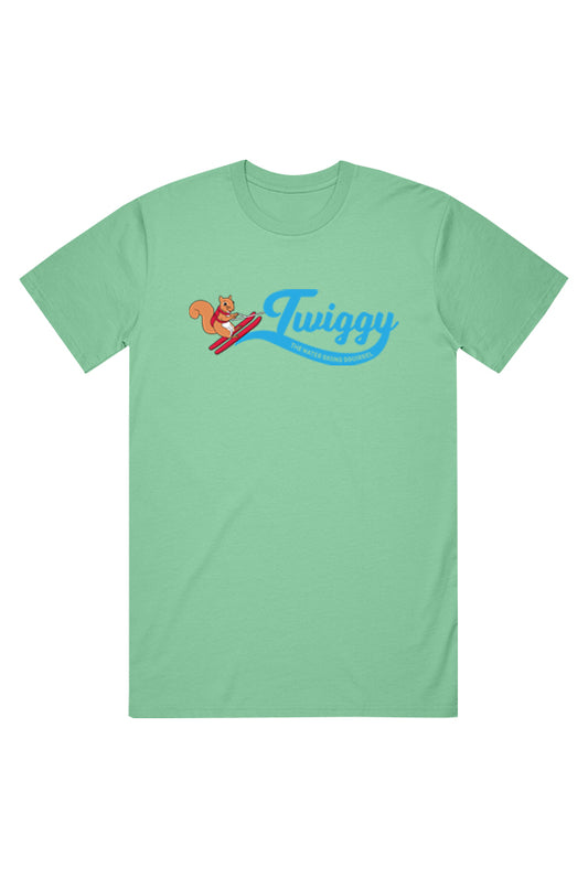 The New Wave Twiggy Adult Tee (Mint) product by Twiggy The Water Skiing Squirrel